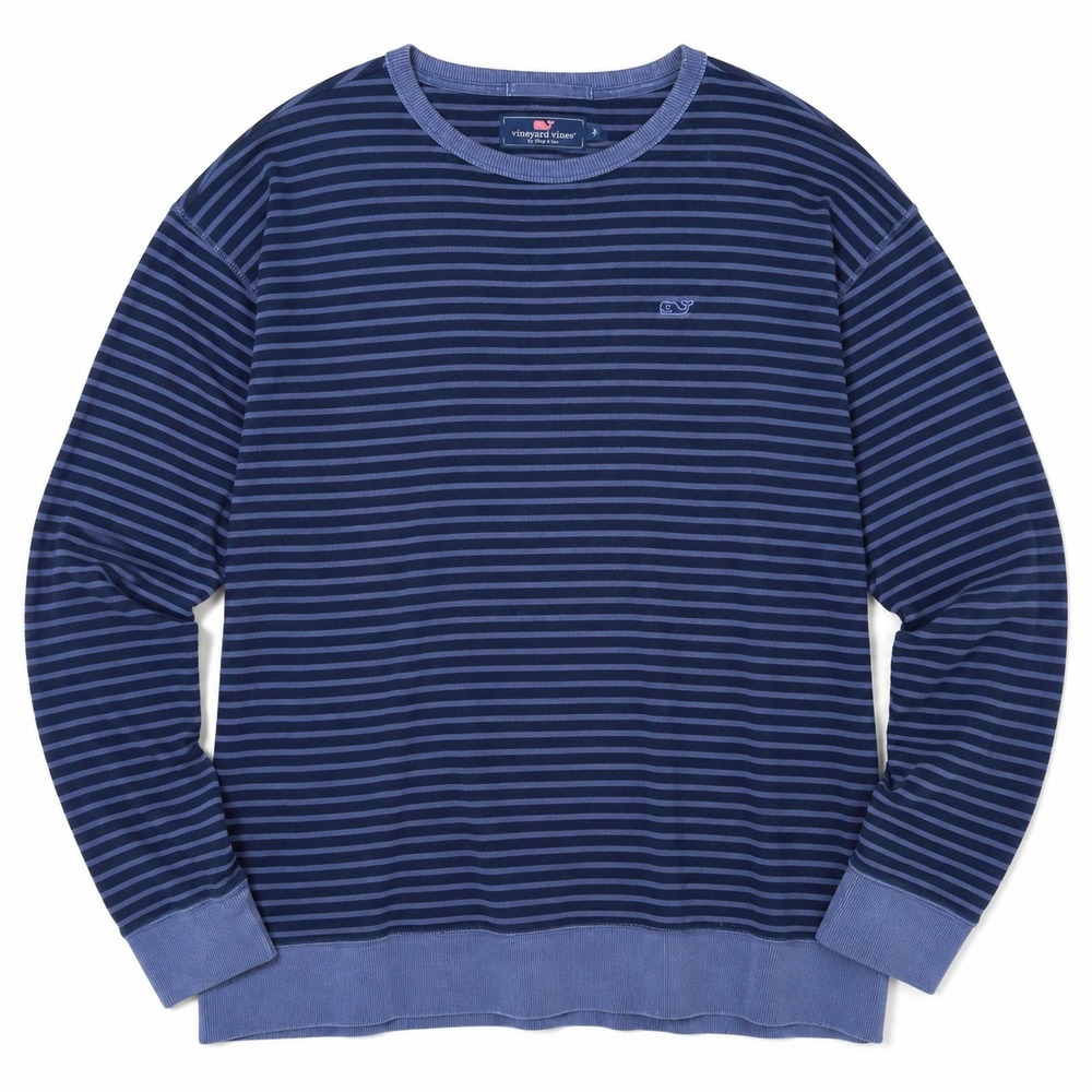 Vineyard‎ Vines Striped Crewneck Sweatshirt Mens XL Blue Long Sleeve Costal Prep